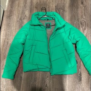 Abercrombie Green Puffer Jacket